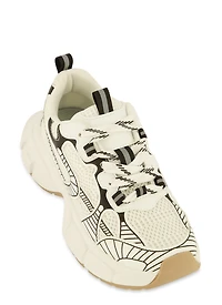 Textured Knit Chunky Sneakers