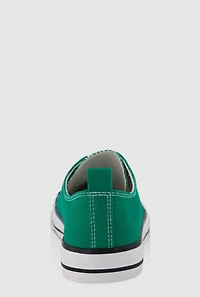 Lace Up Low Top Canvas Sneakers