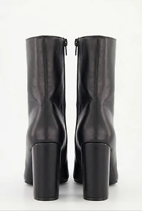 Pointy Toe Block Heel Booties