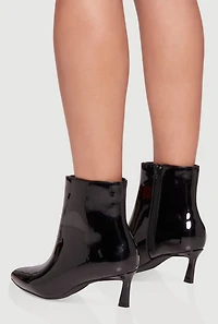 Pointy Toe Mid Heel Booties