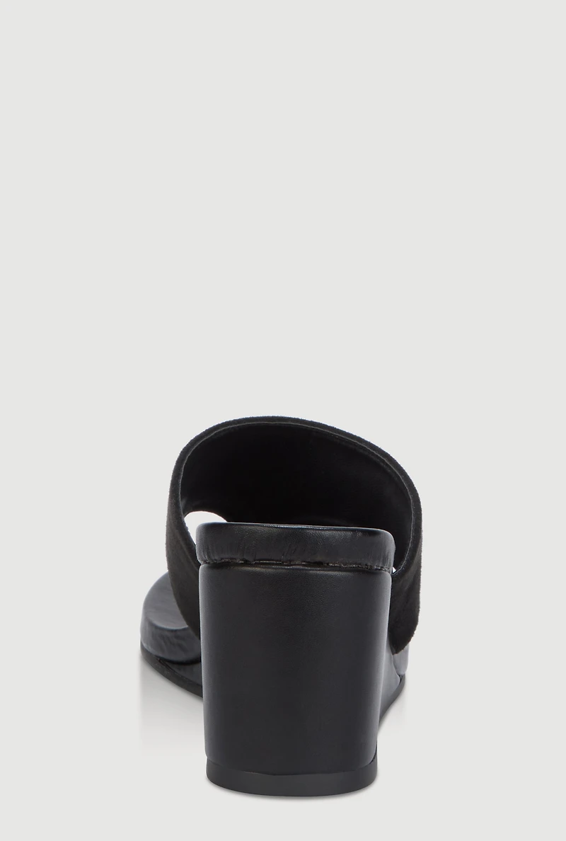 Open Toe Wedge Thong Sandals