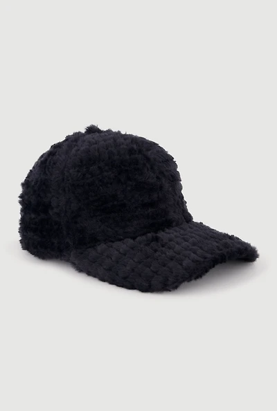 Faux Fur Baseball Cap