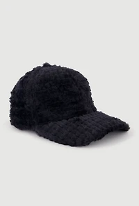 Faux Fur Baseball Cap