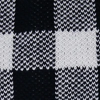 Gingham Pom Pom Beanie and Gloves Set