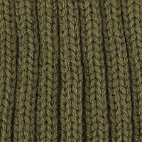 Trendy Faux Fur Pom Pom Detail Ribbed Knit Beanie