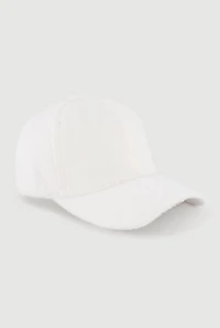 Solid Faux Fur Baseball Cap