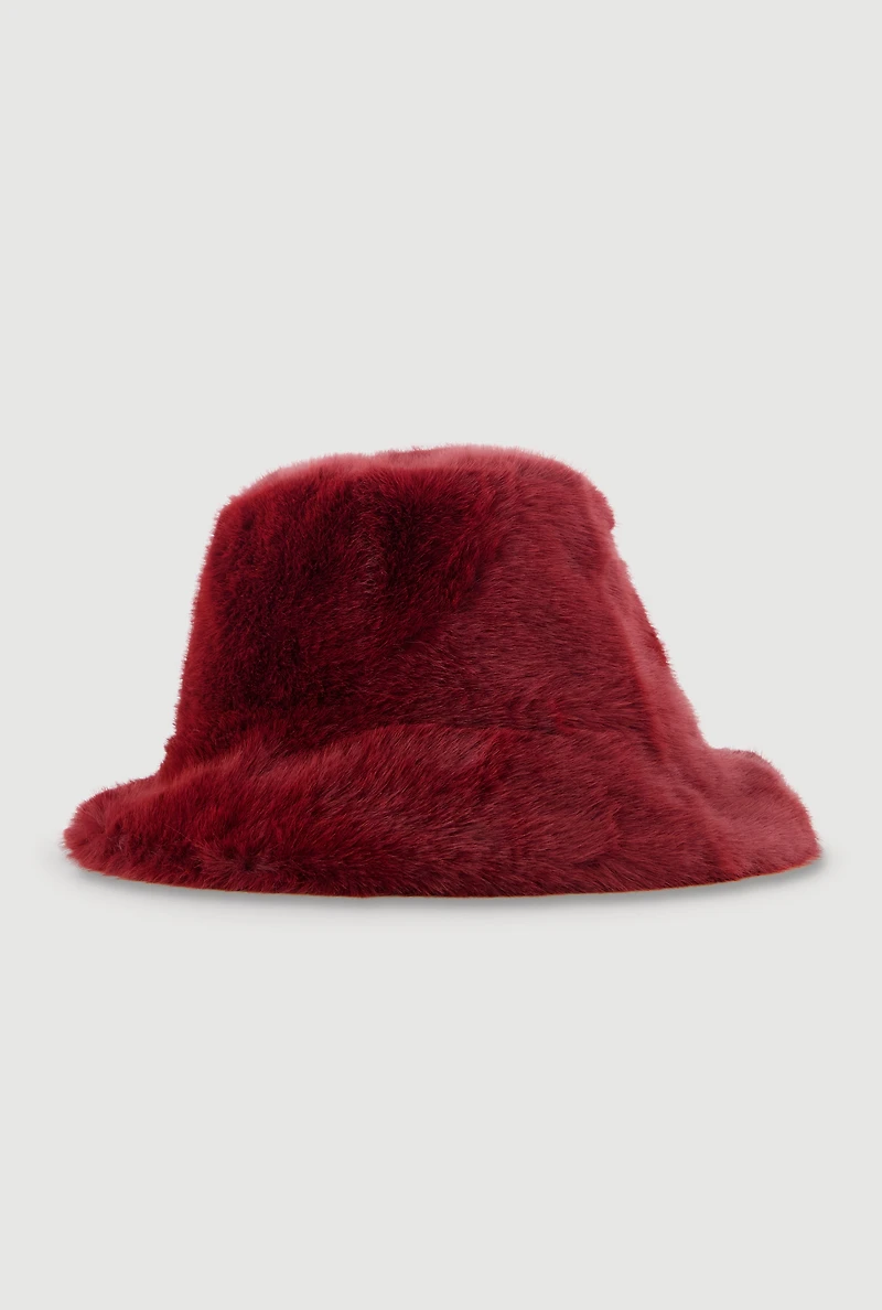 Faux Fur Bucket Hat