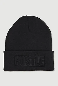 Hustle Embossed Beanie