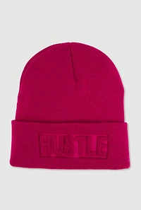 Hustle Embossed Beanie