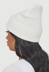 King Embossed Cuff Beanie