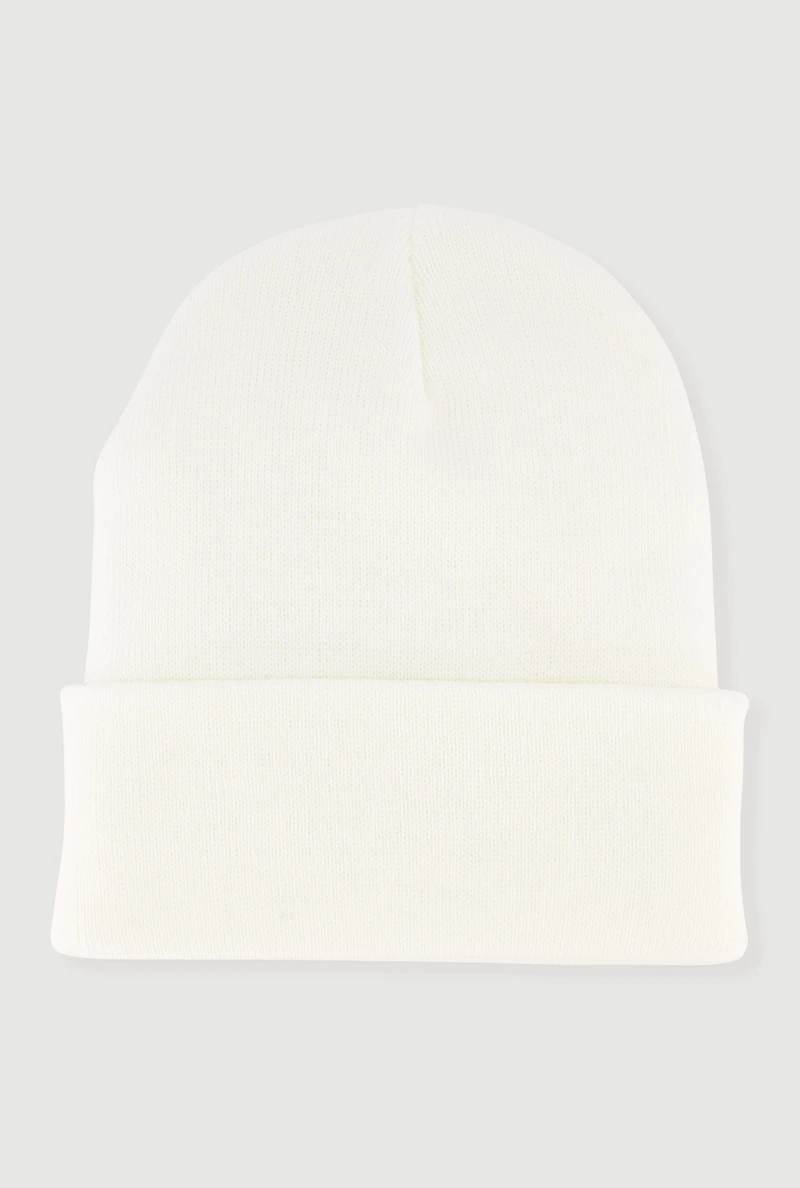 King Embossed Cuff Beanie