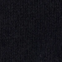 Color Blocked Lurex Trim Brushed Knit Gloves