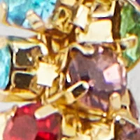 Stylish Rhinestone Encrusted Hoop Earrings