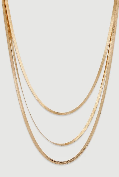 Layered Herringbone Necklace