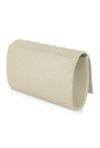 Womens Rhinestone Flap Clutch Purse,