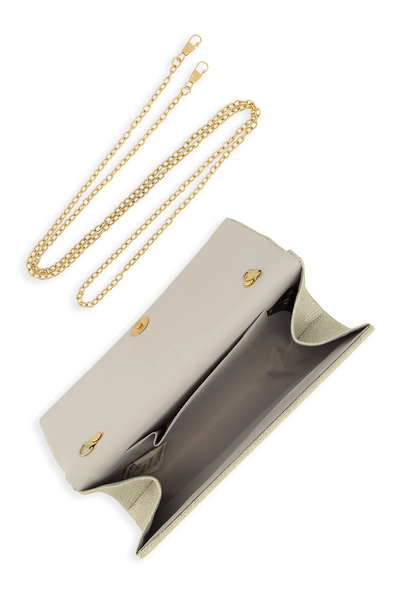 Womens Rhinestone Flap Clutch Purse,