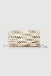 Straw Envelope Clutch Bag