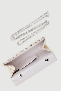 Straw Envelope Clutch Bag
