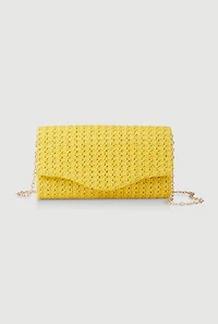 Straw Envelope Clutch Bag