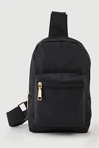 Nylon Sling Backpack with Adjustable Strap