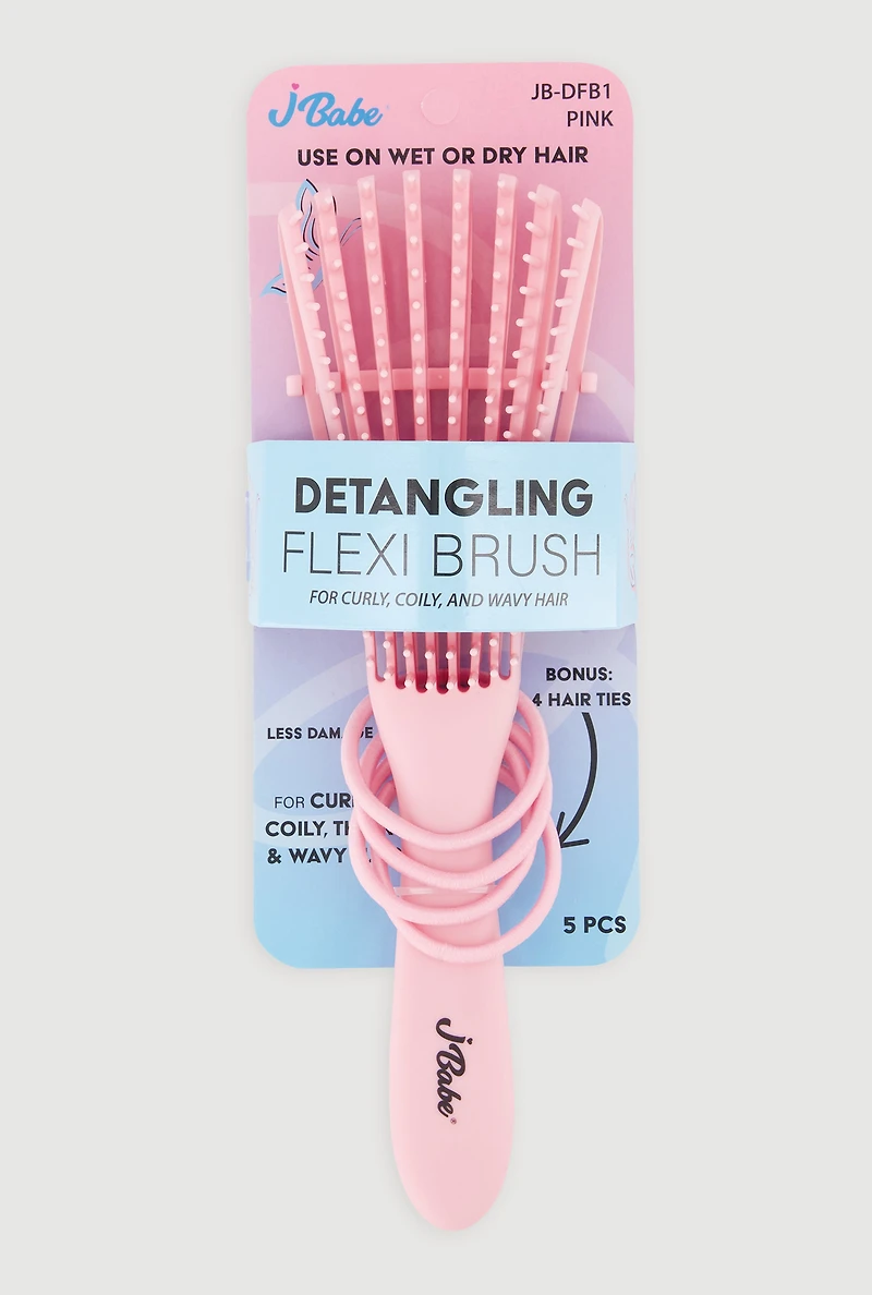 Womens Detangling Flexi Brush, Pink