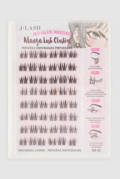 Womens Manga Lash Clusters 48 Pack, Black