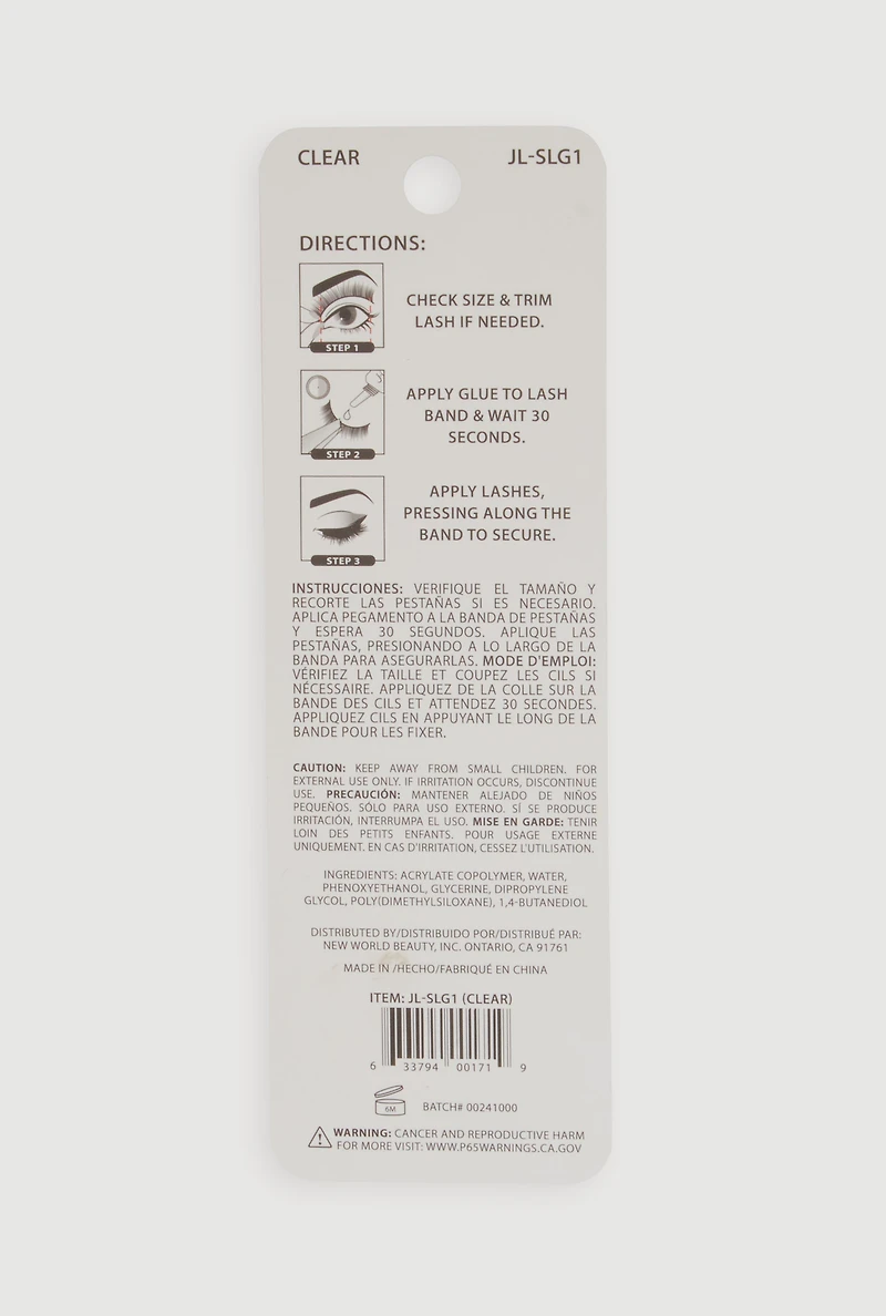 Womens J Lash Stuck On You Eyelash Adhesive, Clear
