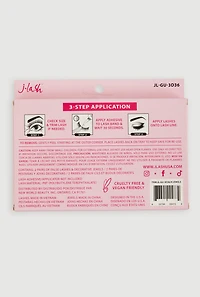 Elegant False Eyelashes with Holographic Jewels for Glam Makeup