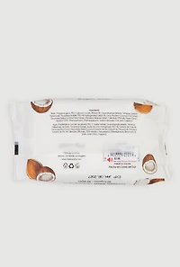 Womens Coconut Water Cleansing Wipes, White