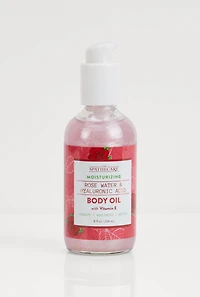 Rose Water and Hyaluronic Acid Body Oil with Vitamin E