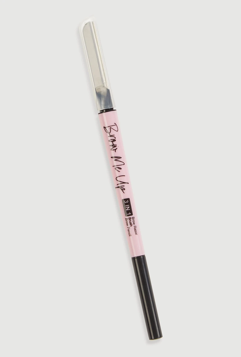 Womens 3 In 1 Eyebrow Kit for Perfect Eyebrows, Pink