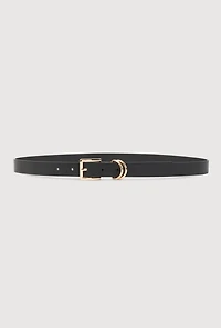 Stylish Faux Leather Buckle Belts 3 Pack Set