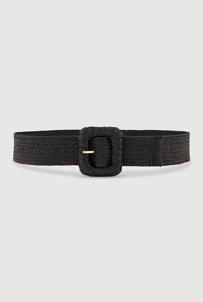Square Buckle Stretch Waist Belt