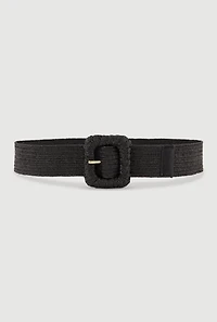 Square Buckle Stretch Waist Belt