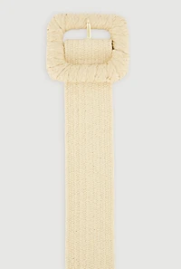 Square Buckle Stretch Waist Belt