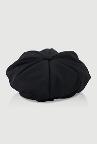 Womens Rhinestone Curb Chain Detail Cabbie Hat,
