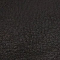 Toggle Drawstring Faux Leather Hat