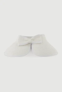 Roll Up Straw Visor with Bow