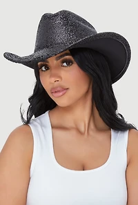 Shimmering Metallic Cowboy Hat