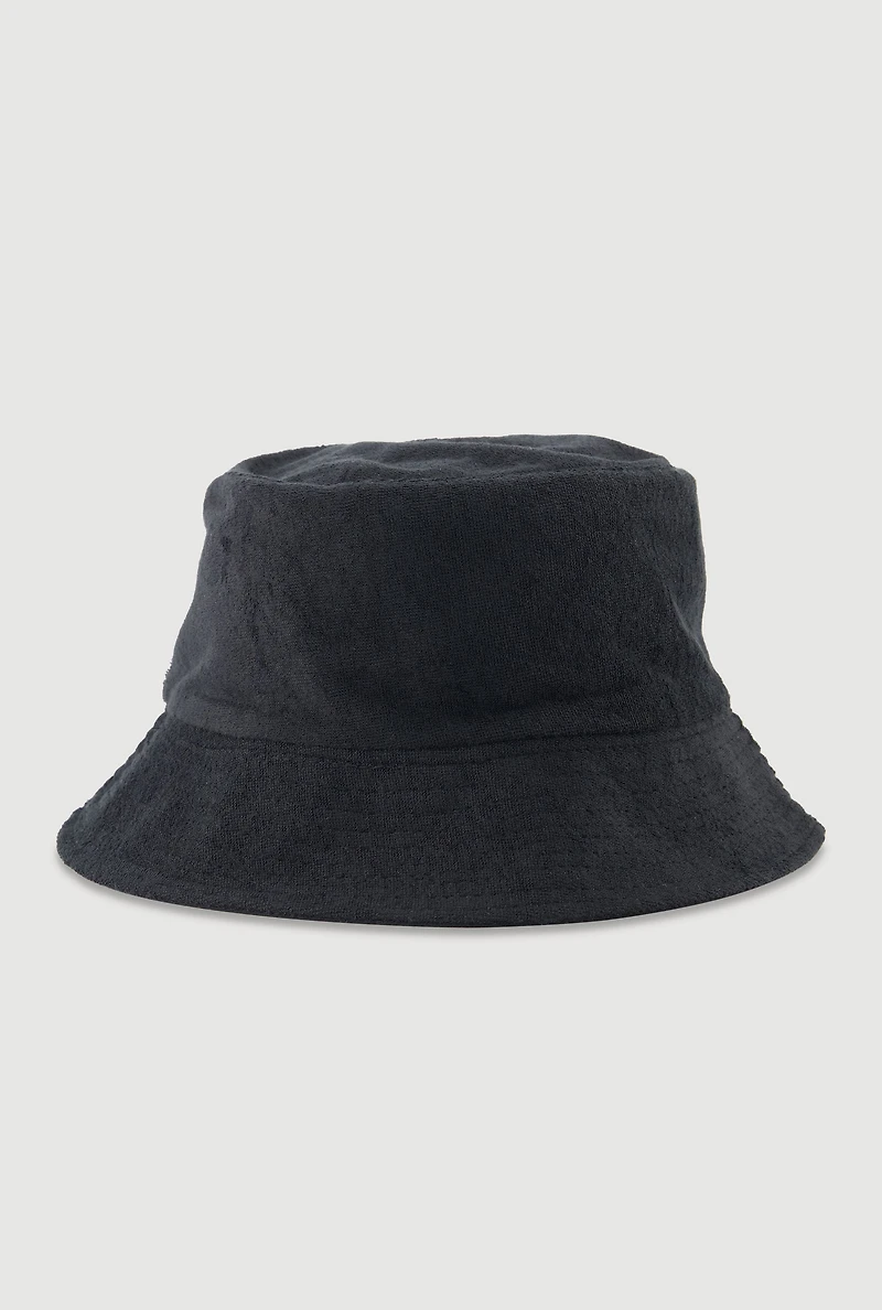 Trendy Terry Cloth Bucket Hat