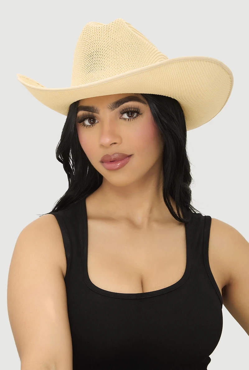 Solid Straw Cowboy Hat