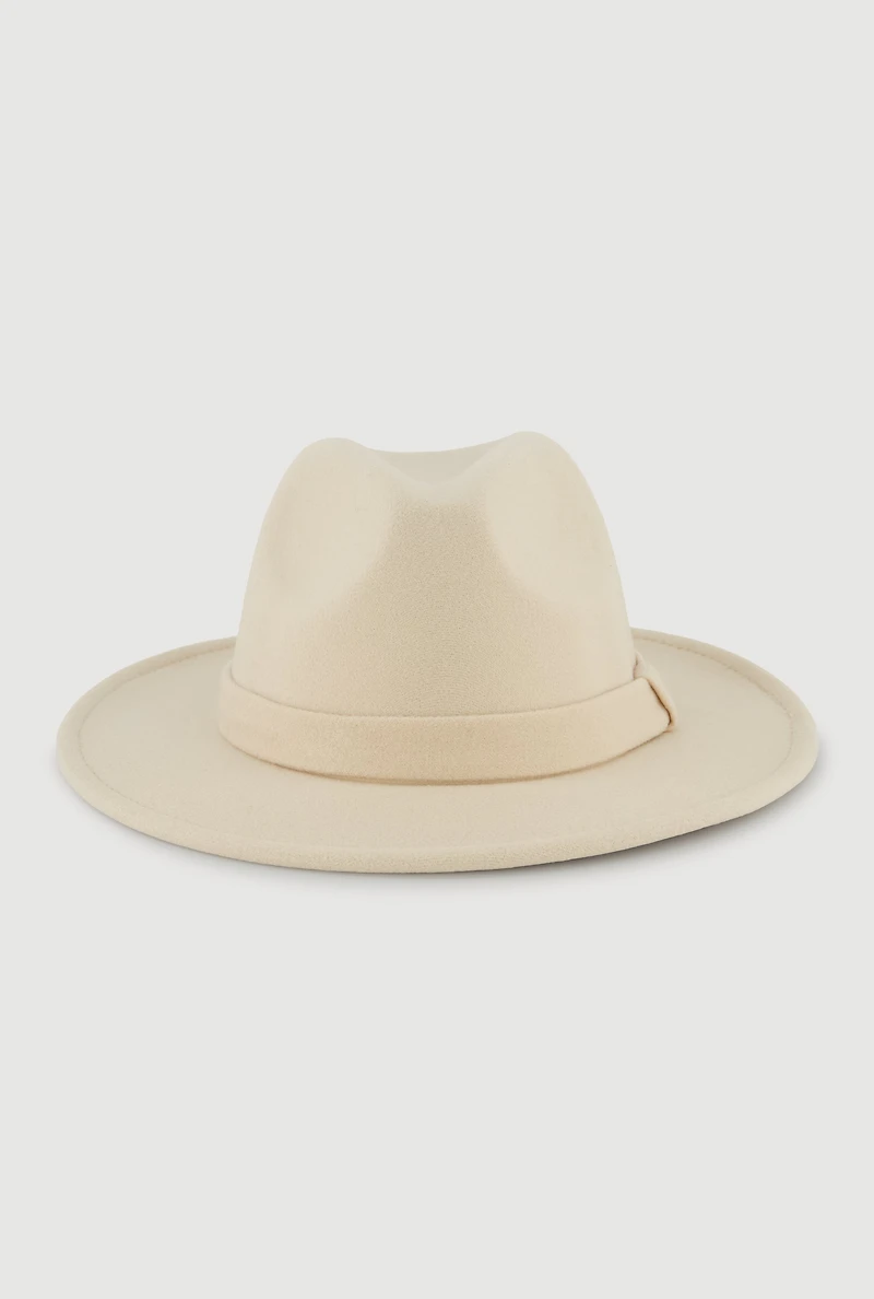 Womens Brushed Felt Panama Hat,