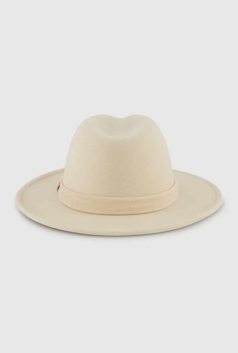Womens Brushed Felt Panama Hat,