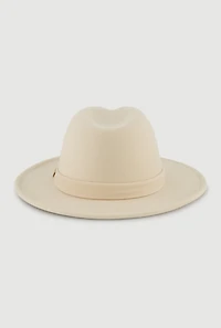 Womens Brushed Felt Panama Hat,