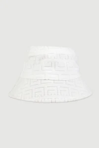 Greek Key Patterned Bucket Hat