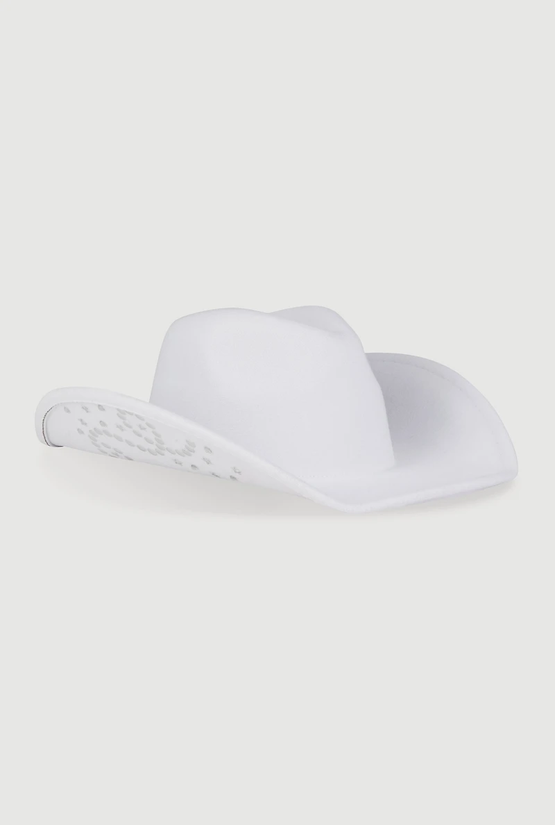 Star Studded Rhinestone Detail Cowboy Hat