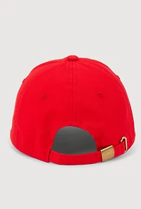 Womens Trust God and Chill Baseball Cap, Red