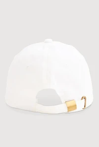 Womens Take The Risk Graphic Baseball Hat, White