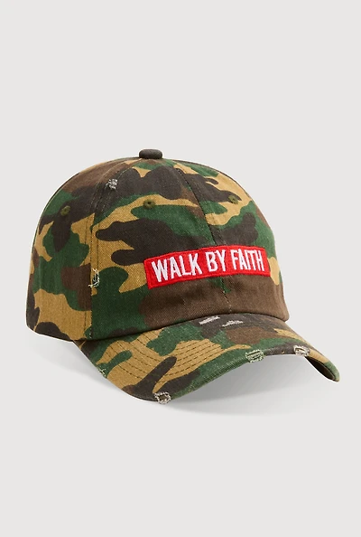Walk By Faith Graphic Baseball Hat