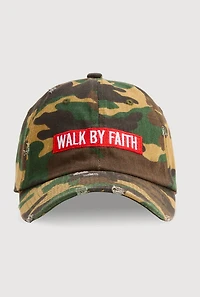 Walk By Faith Graphic Baseball Hat